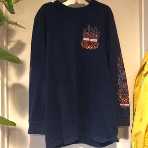 vintage long sleeve harley davidson t shirt